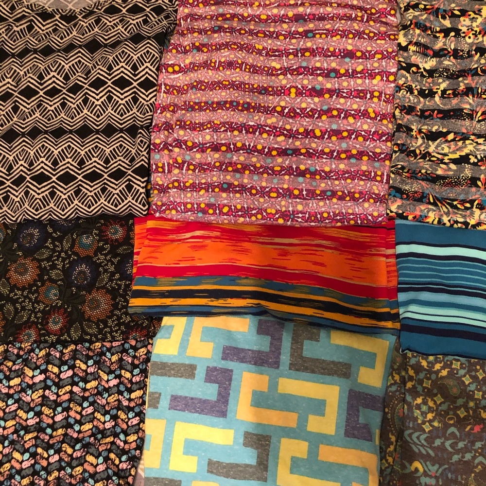 Lot of 9 size XL LuLaRoe Irma’s